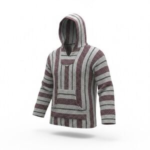 Baja Joe Pullover Hoodie XL Mexican Baja Blanket Hoodie Surf Skate Boho